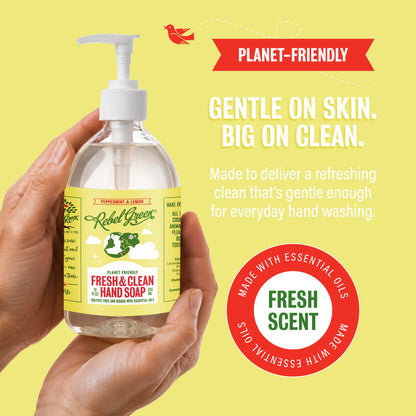 Fresh & Clean Hand Soap - Peppermint & Lemon 12oz 2-Pack