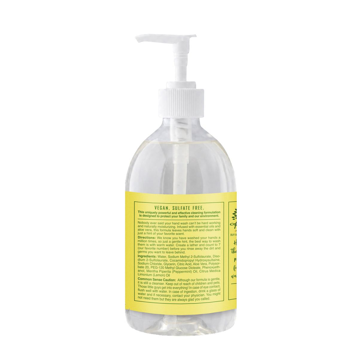 Fresh & Clean Hand Soap - Peppermint & Lemon 12oz 2-Pack