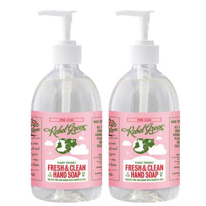Fresh & Clean Hand Soap - Pink Lilac 12oz 2-Pack