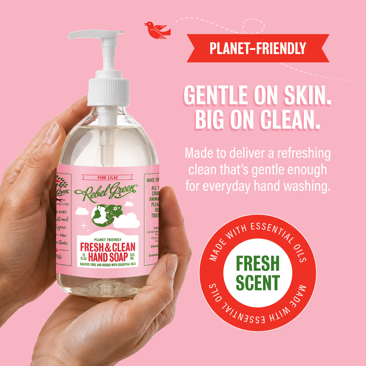 Fresh & Clean Hand Soap - Pink Lilac 12oz 2-Pack