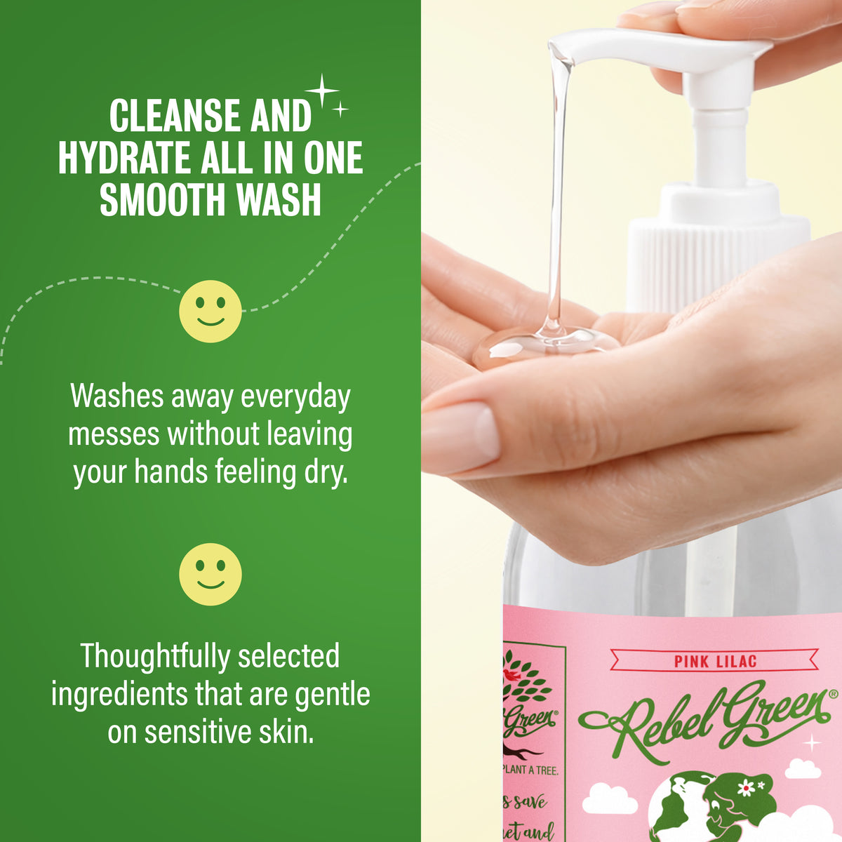 Fresh & Clean Hand Soap - Pink Lilac 12oz 2-Pack