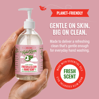 Fresh & Clean Hand Soap - Rose & Lemon 12oz 2-Pack