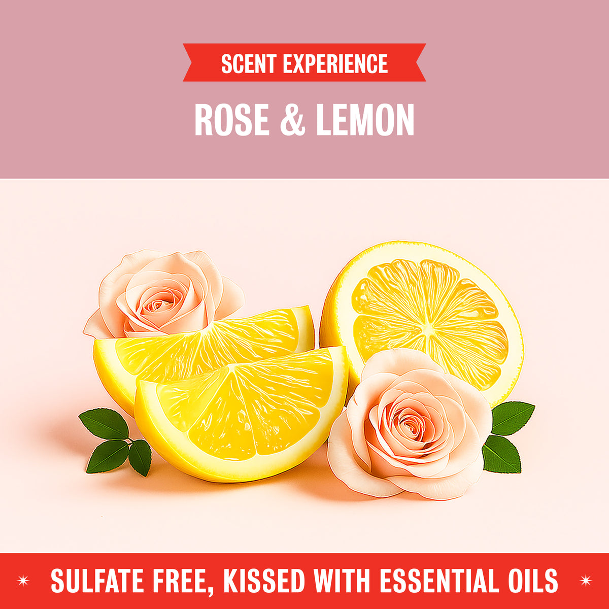 Fresh & Clean Hand Soap - Rose & Lemon 12oz 2-Pack