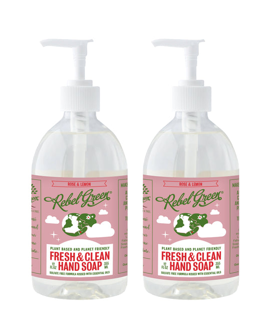 Fresh & Clean Hand Soap - Rose Lemon 12 oz (2 pk)
