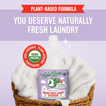 Organic Fresh Laundry Detergent - Lavender & Grapefruit 68 oz (2 pk)