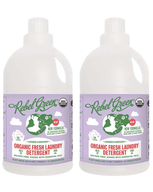Organic Fresh Laundry Detergent - Lavender & Grapefruit 68 oz (2 pk)