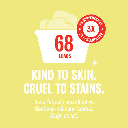 Organic Fresh Laundry Detergent - Peppermint & Lemon 68 oz (2 pk)