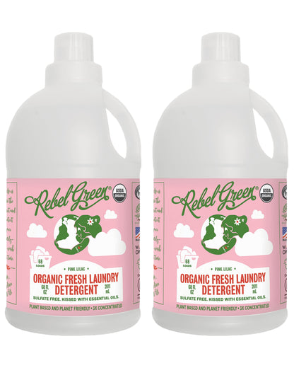 Organic Fresh Laundry Detergent - Pink Lilac 68 oz (2 pk)