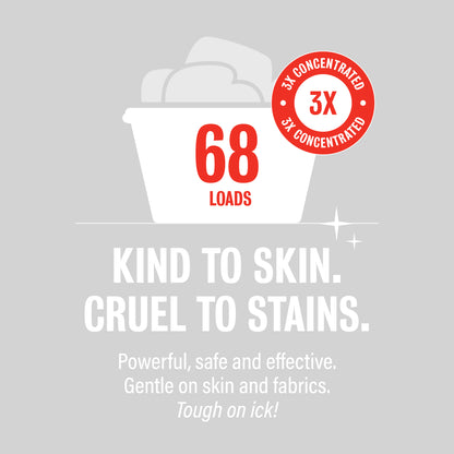 Organic Fresh Laundry Detergent - Unscented 68 oz (2 pk)