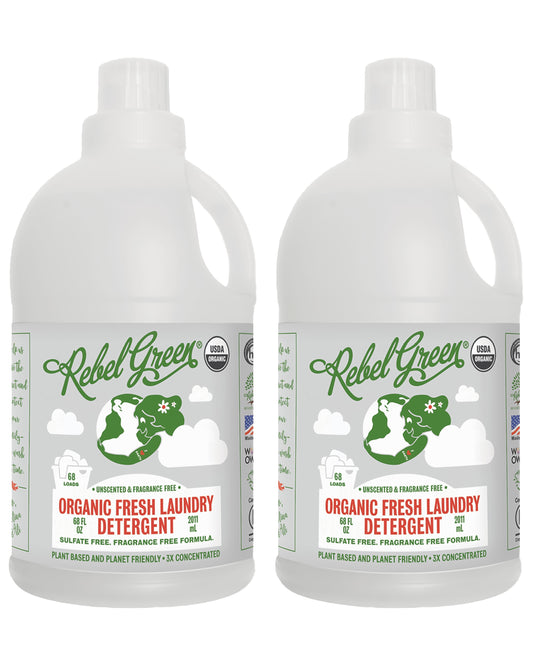 Organic Fresh Laundry Detergent - Unscented 68 oz (2 pk)