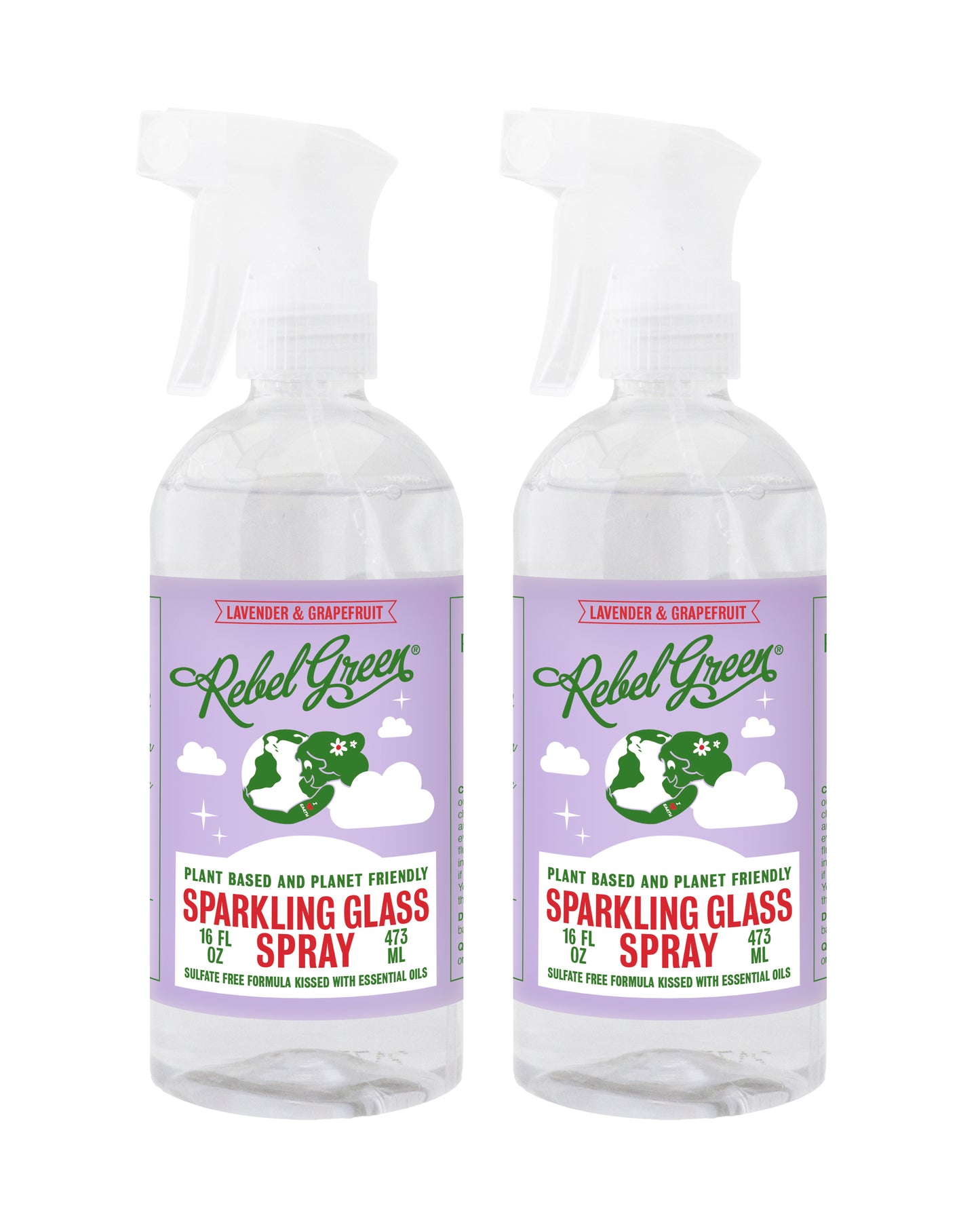 Sparkling Glass Spray - Lavender & Grapefruit 16 oz (2 pk)