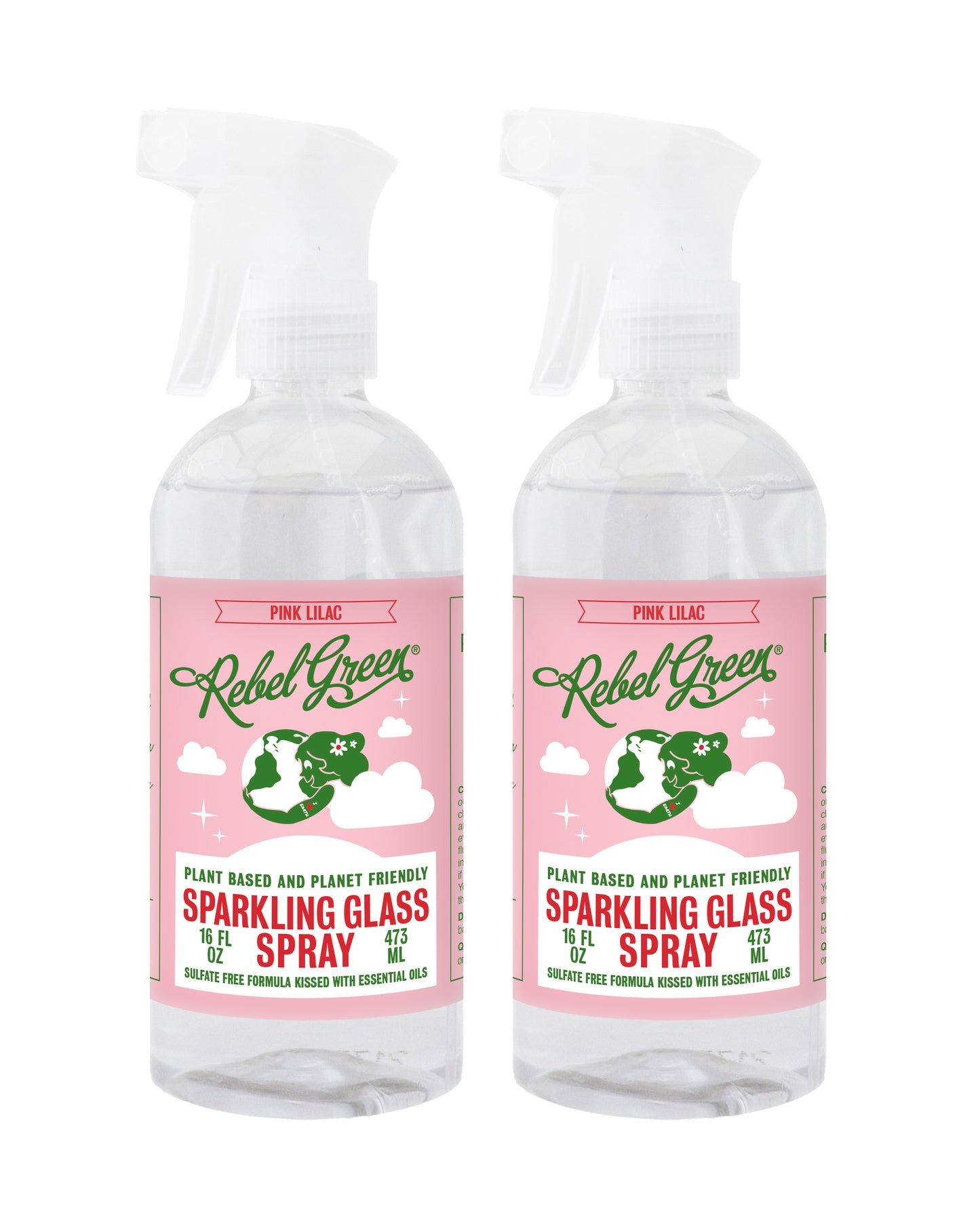 Sparkling Glass Spray - Pink Lilac 16 oz (2 pk)