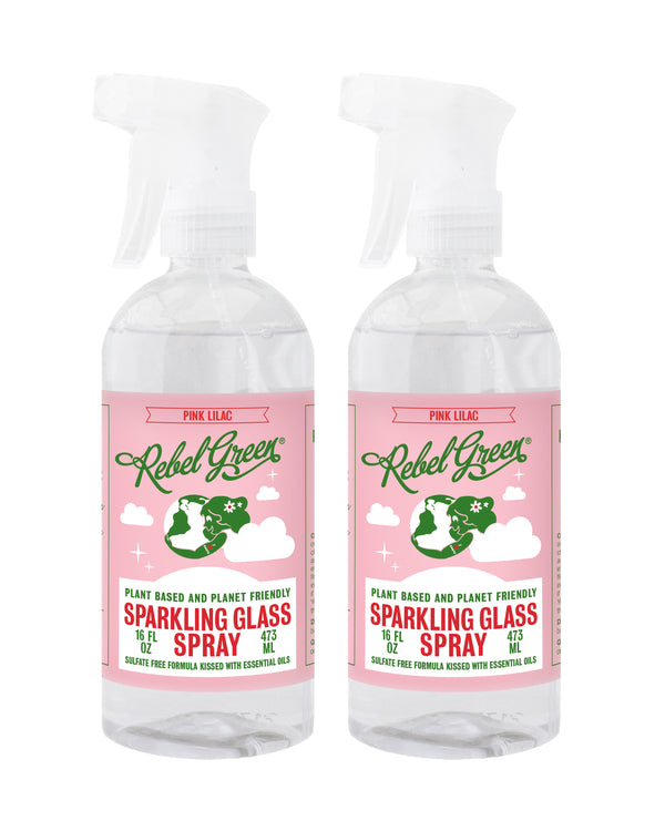 Sparkling Glass Spray - Pink Lilac 16 oz (2 pk)
