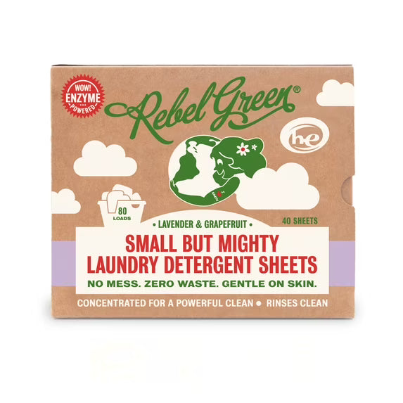 Small But Mighty Laundry Detergent Sheets- Lavender & Grapefruit (1 pk)