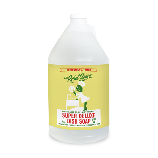 Super Deluxe Dish Soap - Peppermint & Lemon Gallon