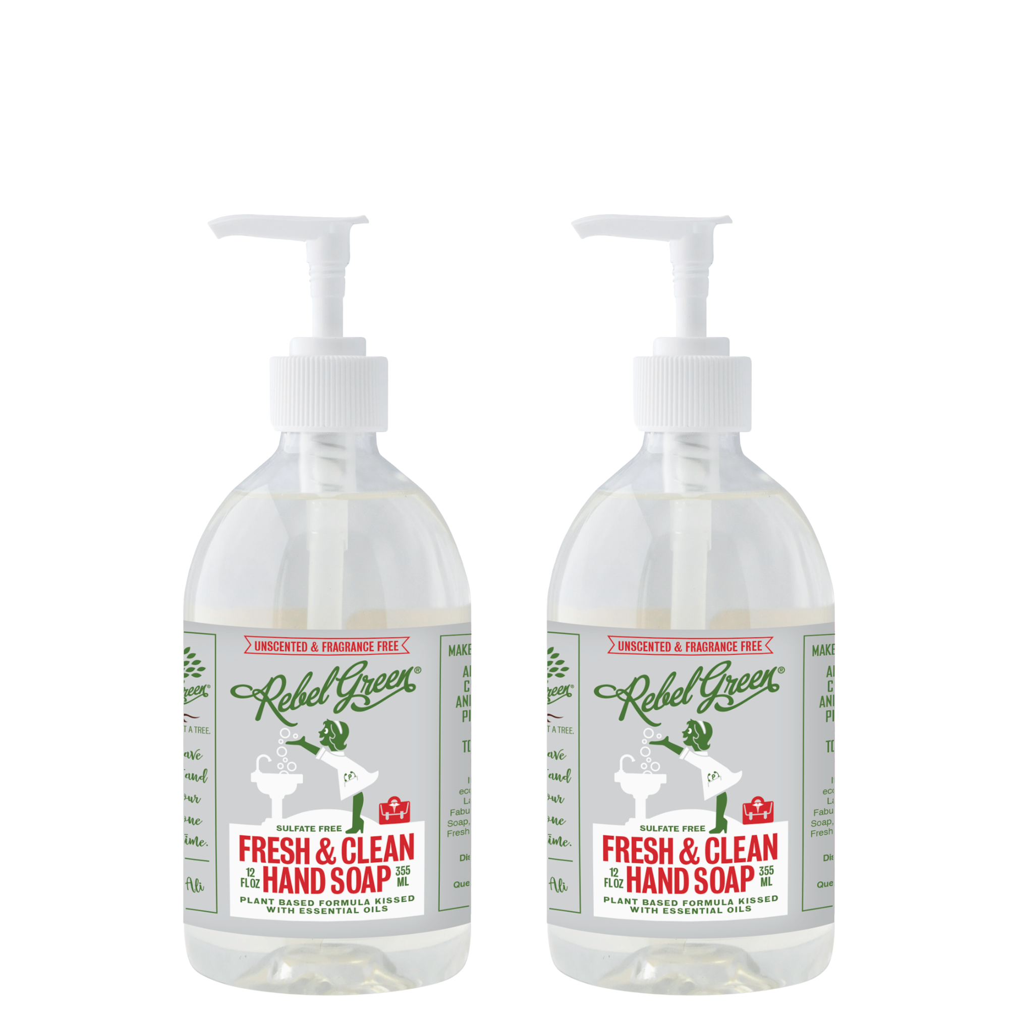 Fresh Hand Fresh & Clean Hand Soap - Unscented 12 oz (2 pk) – Rebel Green